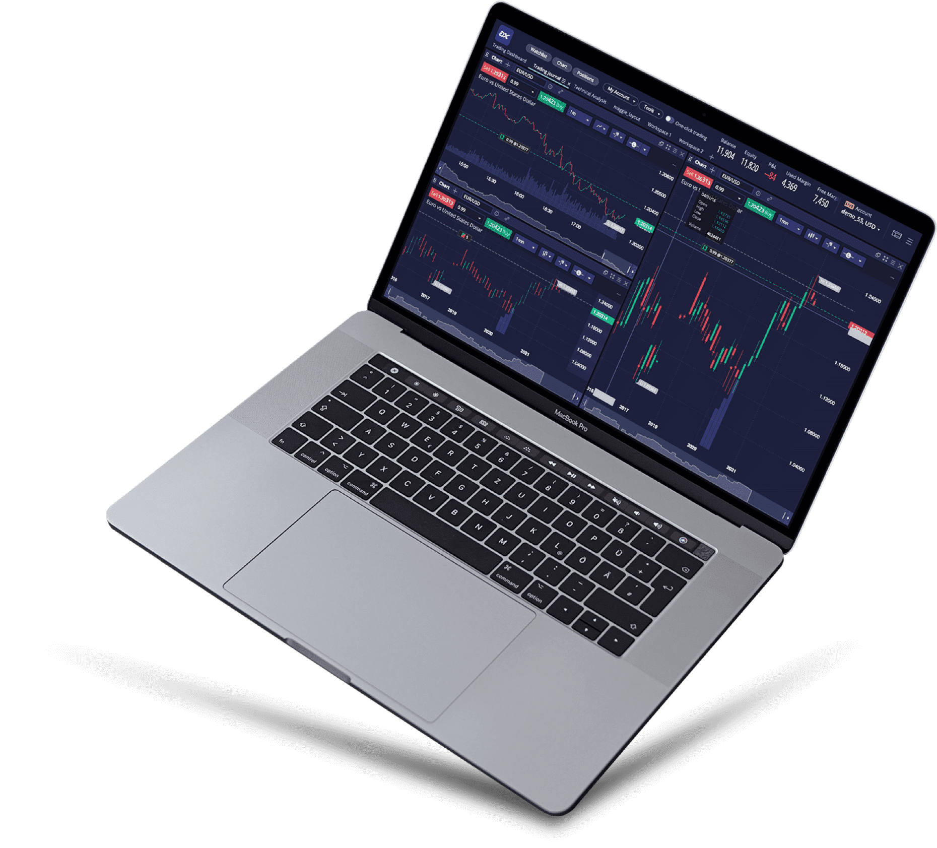 Deriv X online trading platform